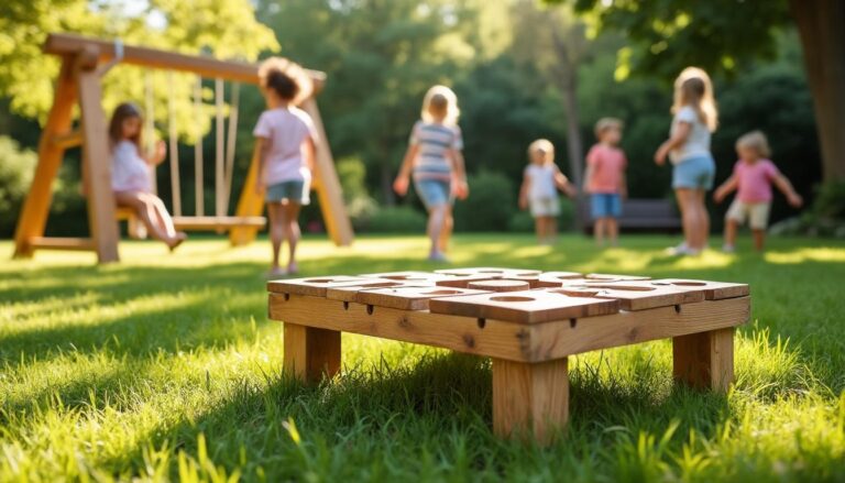 découvrez notre sélection des meilleurs jeux en bois extérieur, adaptés aux enfants et aux adultes, pour des moments conviviaux et ludiques en plein air.