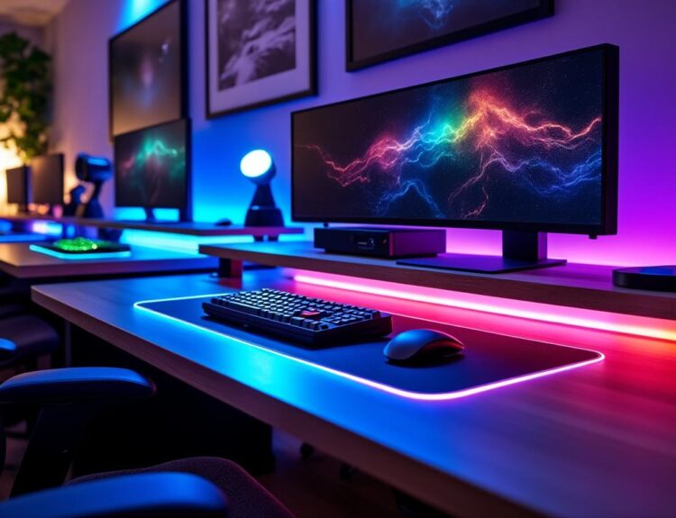 découvrez les meilleurs bureaux gaming led, alliant design lumineux et fonctionnalité, pour une expérience de jeu immersive et confortable.